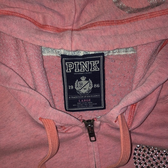 Rare Vintage VS PINK Bling Hoodie - Picture 7 of 8